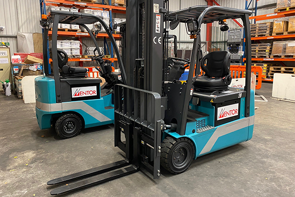 Two Forklift Trucks in a training centre